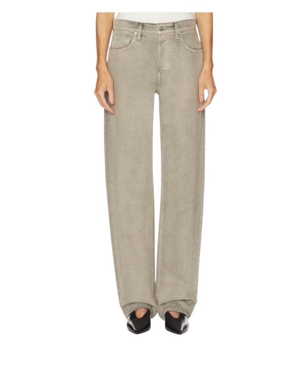 REVOLVE  GRLFRND  BELLA Wide Leg  Pants in Taupe